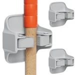 Reliahom 3 Pack Broom Holder Wall Mount Mop Grippers No 1RACK, Gray. Fixed Price $16.17.