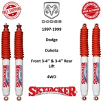 Skyjacker Front 3-4" & Rear Lift Shock Set For 1997-1999 Dodge Dakota 4WD. Fixed Price $269.88.