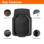 Amazon Basics 4-PIECE Heavy Duty Anti-slip Pvc Floor Mats With Cargo Liner,. Fixed Price $70.54.