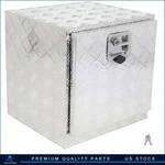 Aluminum Storage Tool Box 18"X 17"X18" W/2X Chain For Truck Garage Home Office. Fixed Price $94.59.