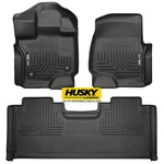 Husky Weatherbeater Front Rear Floor Mats 15-24 Ford F150 Extended Cab Black. Fixed Price $229.98.