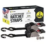 Dc Cargo Transom Strap 1"X6' Retractable Stainless Steel W/ S-hook 2-PACK. Fixed Price $77.99.