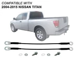 Tailgate Cable With Hardware Fits Nissan 2004 - 2015 Titan Pair 904607S200 18''. Fixed Price $18.57.