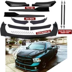 For Dodge Ram 1500 Front Rear Bumper Lip Spoiler Splitter Body Kit Side Skirt. Fixed Price $99.99.