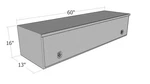 Unique Truck HTB60 13"X 16"X 60"L Hd Top Sider .100 Thick Diamond W/flip Up Door. Fixed Price $1099.99.