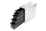 Dee Zee DZ95DA Aluminum Wheel Well Tool Box W/ Drawers. Fixed Price $272.89.