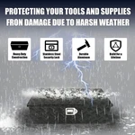 30"X13"X10"HEAVY Duty Aluminum 5 Bar Tread Truck Pickup Storage Toolbox+lock+key. Fixed Price $85.09.