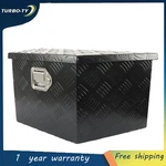 26 X13.3 X12 Black Aluminum Tool Box Trailer Storage Lock Pickup Truck Trunk Bed. Fixed Price $86.72.