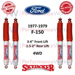 Skyjacker Shocks Set 3-4" Front & 1.5-2" Rear Lift 1977-1979 Ford F-150 4WD. Fixed Price $269.88.
