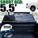 Topline For 2004-2015 Nissan Titan 5.5' Bed Lock & Roll Tonneau Cover+led Lights. Fixed Price $170.00.