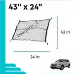 43" X 24" Floor Trunk Cargo Net For Hyundai Santa Fe (2001-2012) Holder. Fixed Price $16.50.