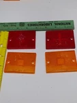 Lens Covers (2 Red, 2AMBER) 2"X2.75" All 4 Are Dot PM-55-15 See Description. Fixed Price $40.00.