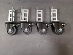 Storage Rack Caster Wheels, 4 Pack, 3" 1360 Lb Capacity (*wheels Only*). Fixed Price $62.97.