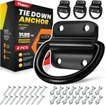 4PCS Heavy Duty Steel Rings Tie Down Anchors, Ultra Durable 3500 Pound.... Fixed Price $32.99.