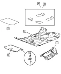 Genuine Mopar Cargo Tie Down Loop 5086138AA. Fixed Price $10.53.