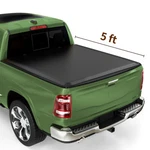 5FT Soft Tri-fold Tonneau Cover For 2005-2026 Nissan Frontier Truck Bed Top. Fixed Price $157.24.