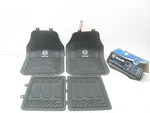 Plasticolor 001672 Black Rubber Floor Mats For Dodge Truck, With Logo, 27"X17.5". Fixed Price $35.95.
