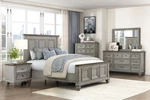 New Queen King 5PC Acacia Solid Wood Gray Brown Bedroom Set Rustic Bed/d/m/n/c. Fixed Price $2349.99.