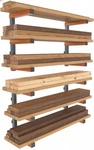 Lumber Storage Rack 2 Pack 6 Level Wall Mount Orange Gray PBR-0315 Bora Garage. Fixed Price $74.99.