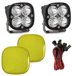 Baja Designs Black Squadron Pro Spot Beam Led Light Pair W/ Amber Rock Guards. Fixed Price $449.85.