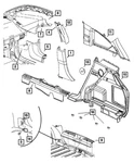 Genuine Mopar Cargo Tie Down Loop 55350801AB. Fixed Price $16.78.