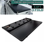 Hard Tri-fold Tonneau Cover Truck Bed For 07-25 Silverado/sierra 1500 6.6FT. Fixed Price $299.99.
