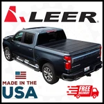 Leer Hard Quad-fold Tonneau Cover For Gm Sierra Chevy Silverado 1500 5FT 8IN Bed. Fixed Price $1189.00.