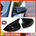Fits 21 2025 Hyundai Elantra 4DR Gloss Black Abs Rear View Side Mirror Cover Cap. Fixed Price $35.95.
