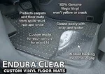 Clear Front 2 Pc Endura Vinyl Custom Fit Floor Mats For Mitsubishi Vehicles. Fixed Price $68.99.