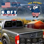 6FT Bed Tonneau Cover For 2005-2025 Frontier & 2009-2012 Equator Soft Roll-up. Fixed Price $132.05.