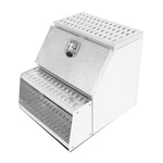25"X28"X24" Aluminum Side Mount Semi Truck Tool Box Saddle Step Open Wide Design. Fixed Price $394.49.