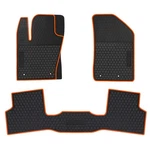 Car Floor Mats For Jeep Renegade 2015-2025 2026 Custom Fit Black Orange Rubbe.... Fixed Price $70.82.
