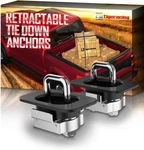 Tie Down Anchors Retractable Truck Bed Top Side 2 Pieces-center, Black+silver. Fixed Price $47.99.