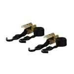 Curt 83009 Ratchet Cargo Nylon Straps W/ Rubber Coated S-hooks 10FT Length. Fixed Price $28.03.