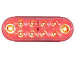 Buyers Products 5626553 6" Oval Stop/turn/tail Light W/ 10 Red Leds, Clear Lens. Fixed Price $13.95.