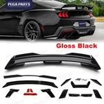 Gloss Black 2024 2025 Ford Mustang Dh Style Rear Spoiler Wing W/gurney Flap. Fixed Price $139.99.