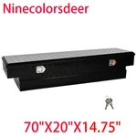 70"X20"X14.75"MATTE Black Heavy-wall Aluminum Low Profile Cross Truck Tool Box. Fixed Price $469.99.
