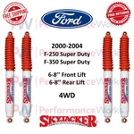 Skyjacker Shocks Set Front & Rear 6-8" Lift 00-04 Ford F-350 / F-250 Sd 4WD. Fixed Price $269.88.