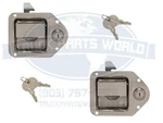 2 Trailer Paddle Door Latch Handle Rv Truck Tool Box Lock Steel Key 4-3/8"3-1/4". Fixed Price $37.50.