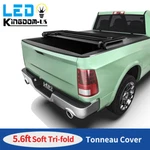 5.7FT Soft 3-FOLD Tonneau Cover For 2009- 2026 Dodge Ram 1500 Crew Cab Truck Bed. Fixed Price $158.99.