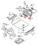 Audi Luggage Net Compartment Trim Soul Black 8F08617104PK 10-16. Fixed Price $74.41.
