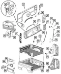 Genuine Mopar Tailgate Hinge Reinforcement Left 55276159AC. Fixed Price $141.57.