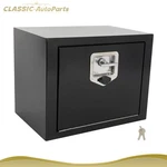 Black Iron For Truck Trailer Bed Storage Tool Box Case 2X Chains 18"X12"X14". Fixed Price $80.73.