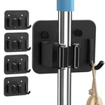 4 Pack Mop And Broom Holder Wall Mount - Stainless Steel Hanger W.... Fixed Price $32.58.