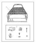 Genuine Mopar Folding-tonneau Lock Kit 5018118AA. Fixed Price $23.91.
