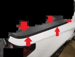 22 23 24 Santa Cruz Right Bed Rail Molding; Black Texture 857X0-K5000. Fixed Price $149.00.
