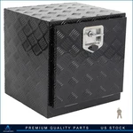 Aluminum Storage Tool Box 18"X 17"X18" W/2X Chain Fits Truck Garage Home Office. Fixed Price $98.51.