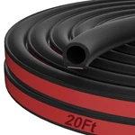 Alophoty 20 Ft Rubber Weather Stripping Door Seal, Shaped Automotive Weathe.... Fixed Price $31.67.
