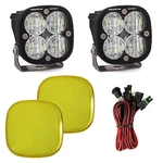 Baja Designs Squadron Sport Black Wide Cornering Beam Pair W/ Amber Rock Guards. Fixed Price $269.85.