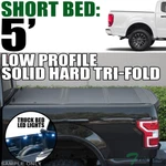 Topline 2019-2023 Ford Ranger 5 Ft Bed Lopro Hard Tri Fold Tonneau Cover+led. Fixed Price $560.00.